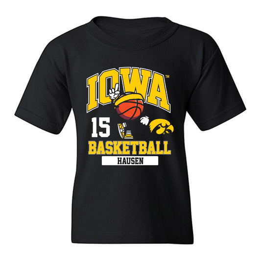 Iowa - NCAA Men's Basketball : Brendan Hausen - Classic Fashion Shersey Youth T-Shirt-0