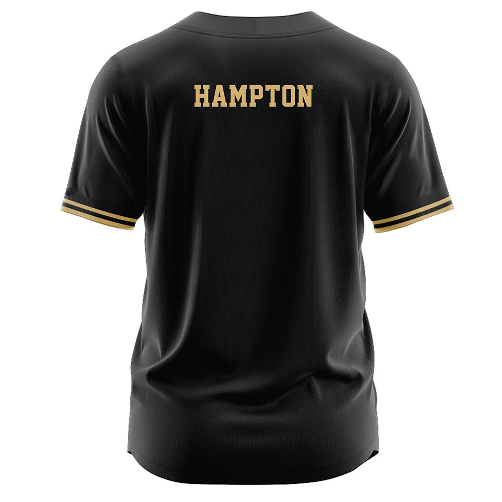 Vanderbilt - NCAA Baseball : Will Hampton - Black Jersey-1