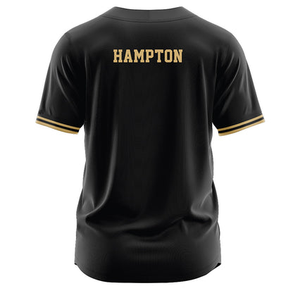 Vanderbilt - NCAA Baseball : Will Hampton - Black Jersey-1