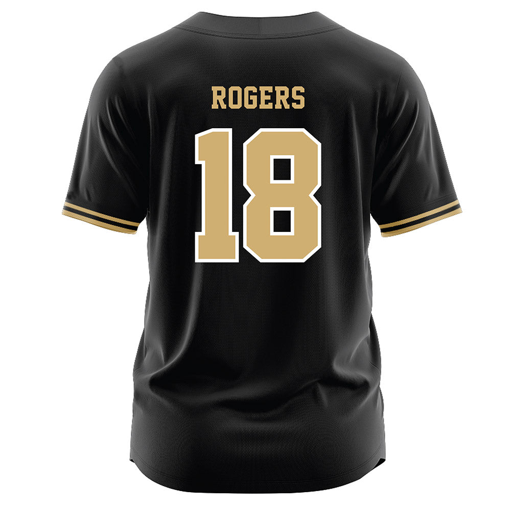 Vanderbilt - NCAA Baseball : John Rogers - Black Jersey-1