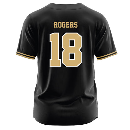 Vanderbilt - NCAA Baseball : John Rogers - Black Jersey-1