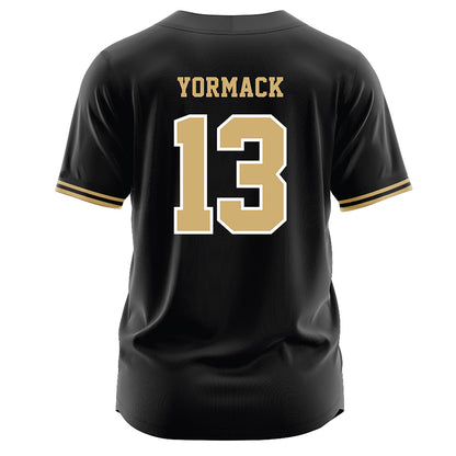 Vanderbilt - NCAA Baseball : Derek Yormack - Black Jersey-1