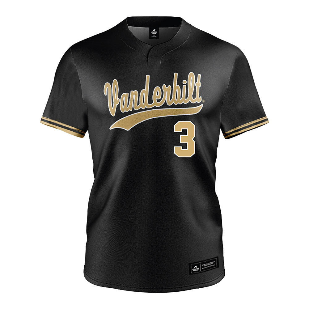 Vanderbilt - NCAA Baseball : Jayden Davis - Black Jersey-0