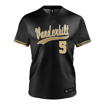Vanderbilt - NCAA Baseball : Mike Mancini - Black Jersey-0