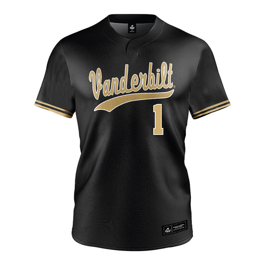 Vanderbilt - NCAA Baseball : AJ Calio - Black Jersey-0