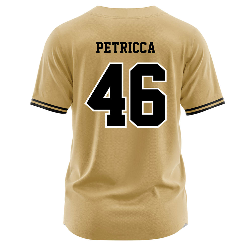 Vanderbilt - NCAA Baseball : Roman Petricca - Gold Jersey-1