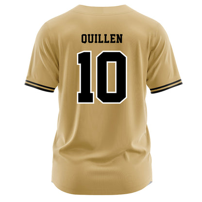 Vanderbilt - NCAA Baseball : Carson Quillen - Gold Jersey-1