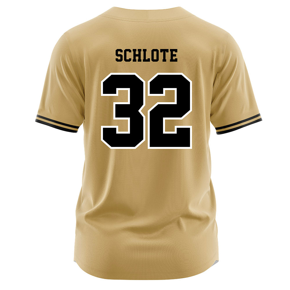 Vanderbilt - NCAA Baseball : Nate Schlote - Gold Jersey-1