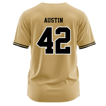 Vanderbilt - NCAA Baseball : Reginald Austin - Gold Jersey-1