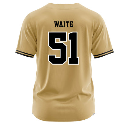 Vanderbilt - NCAA Baseball : Ryker Waite - Gold Jersey-1