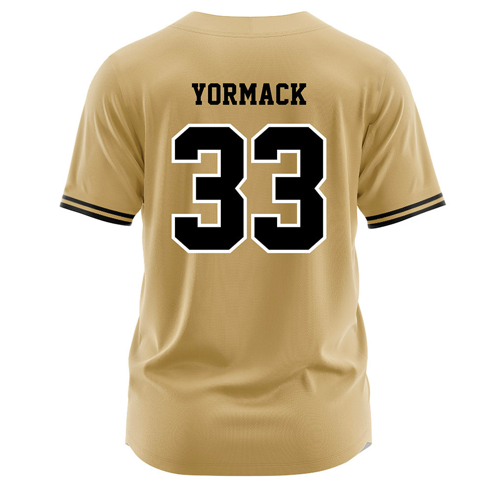 Vanderbilt - NCAA Baseball : Ryan Yormack - Gold Jersey-1
