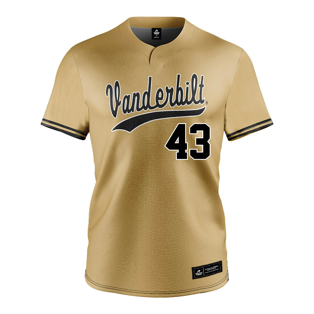  - NCAA Baseball : Matthew Shorey - Gold Jersey-0