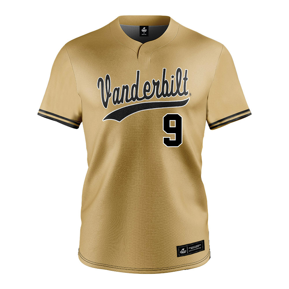 Vanderbilt - NCAA Baseball : Brodie Johnston - Gold Jersey-0