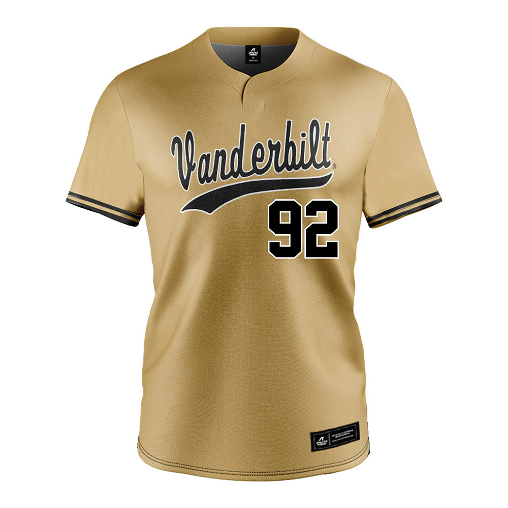 Vanderbilt - NCAA Baseball : Adria Casoliba - Gold Jersey-0