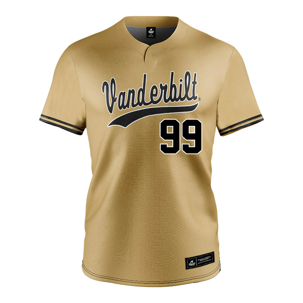 Vanderbilt - NCAA Baseball : England Bryan - Gold Jersey
