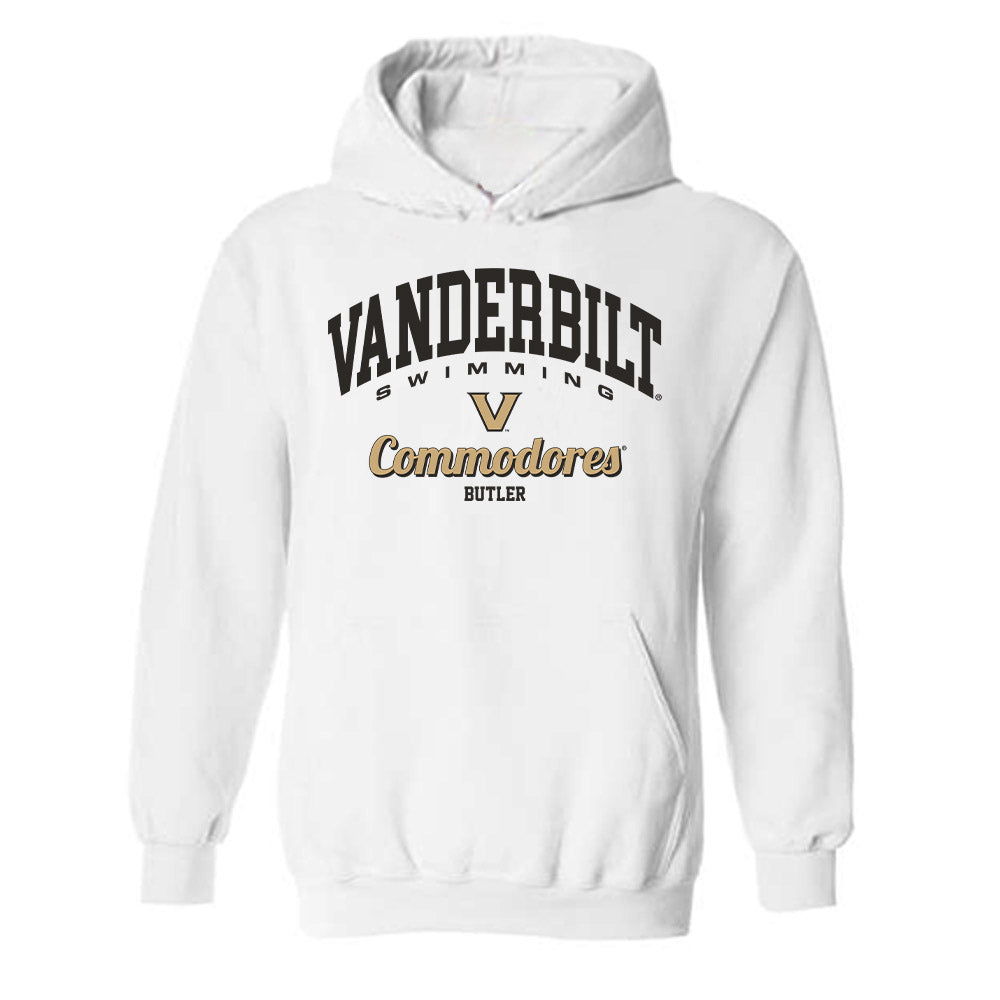 Vanderbilt - NCAA Women's Swimming & Diving : Ellie Butler - Classic Fashion Shersey Hooded Sweatshirt-0