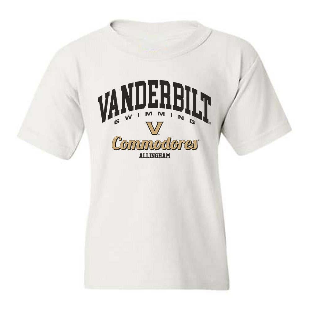 Vanderbilt - NCAA Women's Swimming & Diving : Ava Allingham - Classic Fashion Shersey Youth T-Shirt-0