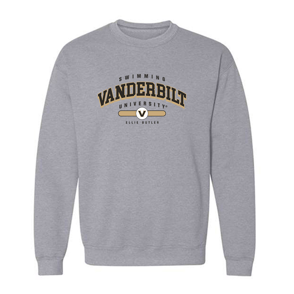 Vanderbilt - NCAA Women's Swimming & Diving : Ellie Butler - Classic Fashion Shersey Crewneck Sweatshirt-0