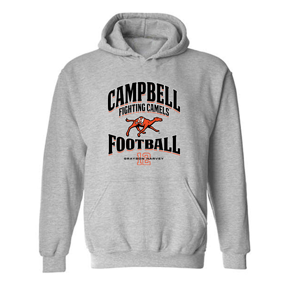 Campbell - NCAA Football : Grayson Harvey - Classic Fashion Shersey Hooded Sweatshirt-0