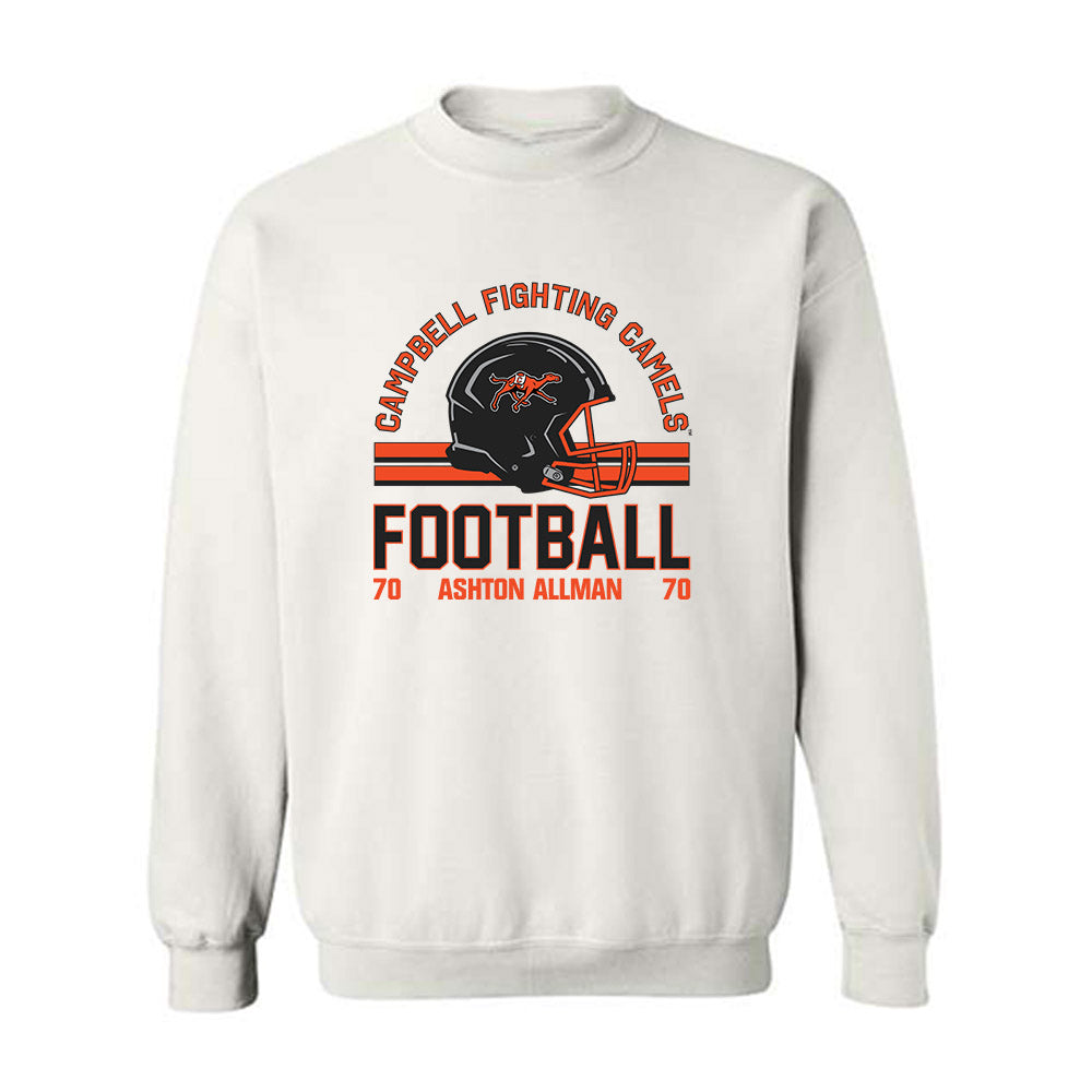 Campbell - NCAA Football : Ashton Allman - Classic Fashion Shersey Crewneck Sweatshirt