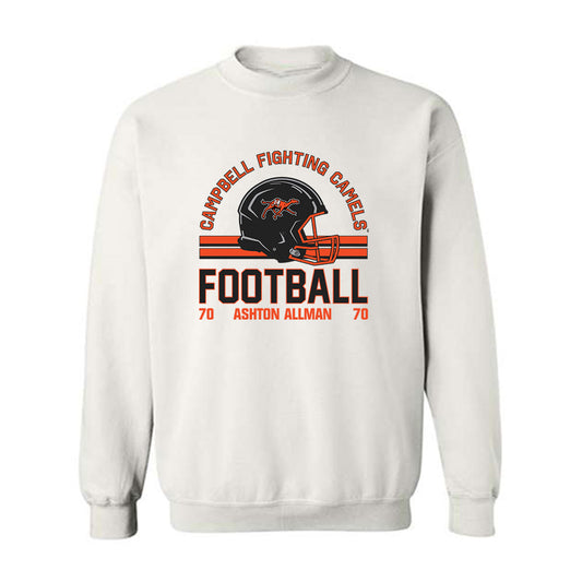 Campbell - NCAA Football : Ashton Allman - Classic Fashion Shersey Crewneck Sweatshirt