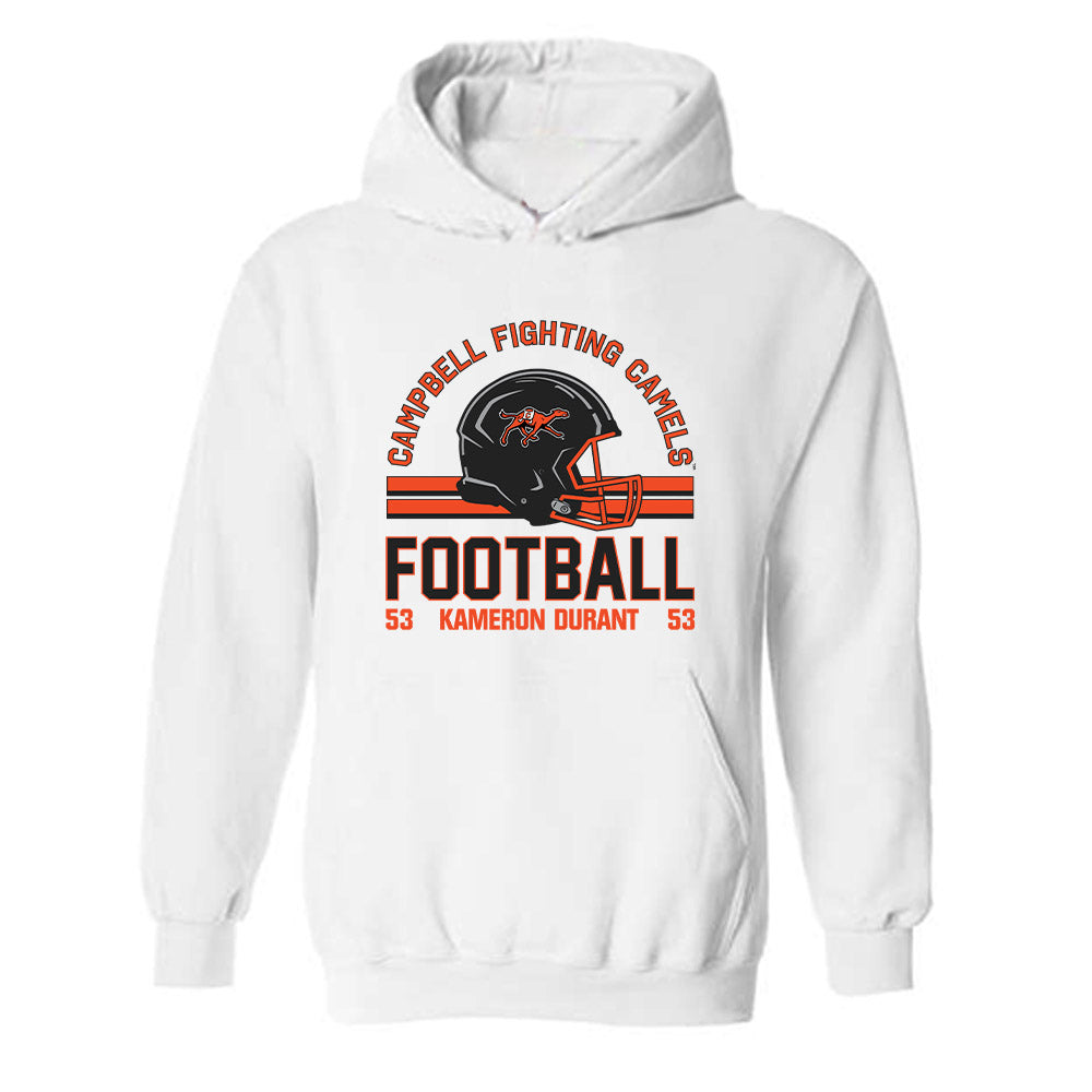 Campbell - NCAA Football : Kameron Durant - Classic Fashion Shersey Hooded Sweatshirt-0