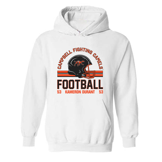 Campbell - NCAA Football : Kameron Durant - Classic Fashion Shersey Hooded Sweatshirt-0