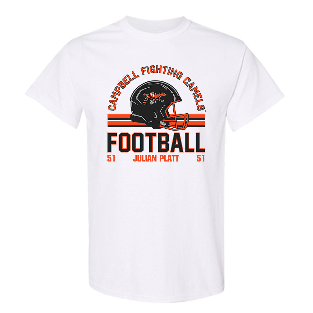 Campbell - NCAA Football : Julian Platt - Classic Fashion Shersey T-Shirt-0