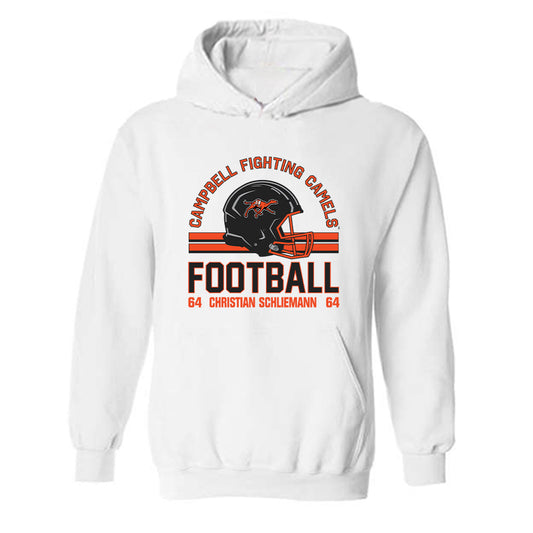 Campbell - NCAA Football : Christian Schliemann - Classic Fashion Shersey Hooded Sweatshirt-0