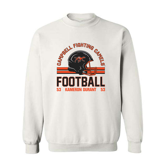 Campbell - NCAA Football : Kameron Durant - Classic Fashion Shersey Crewneck Sweatshirt-0