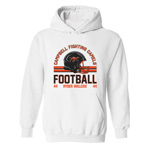 Campbell - NCAA Football : Ryder Willcox - Classic Fashion Shersey Hooded Sweatshirt-0