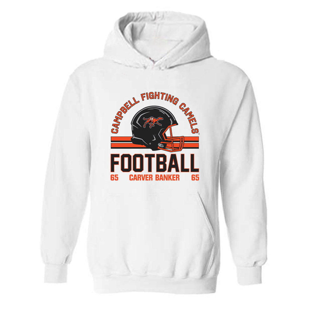 Campbell - NCAA Football : Carver Banker - Classic Fashion Shersey Hooded Sweatshirt-0