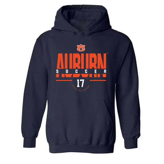 Auburn - NCAA Women's Soccer : Maddison Bondon - Classic Fashion Shersey Hooded Sweatshirt-0