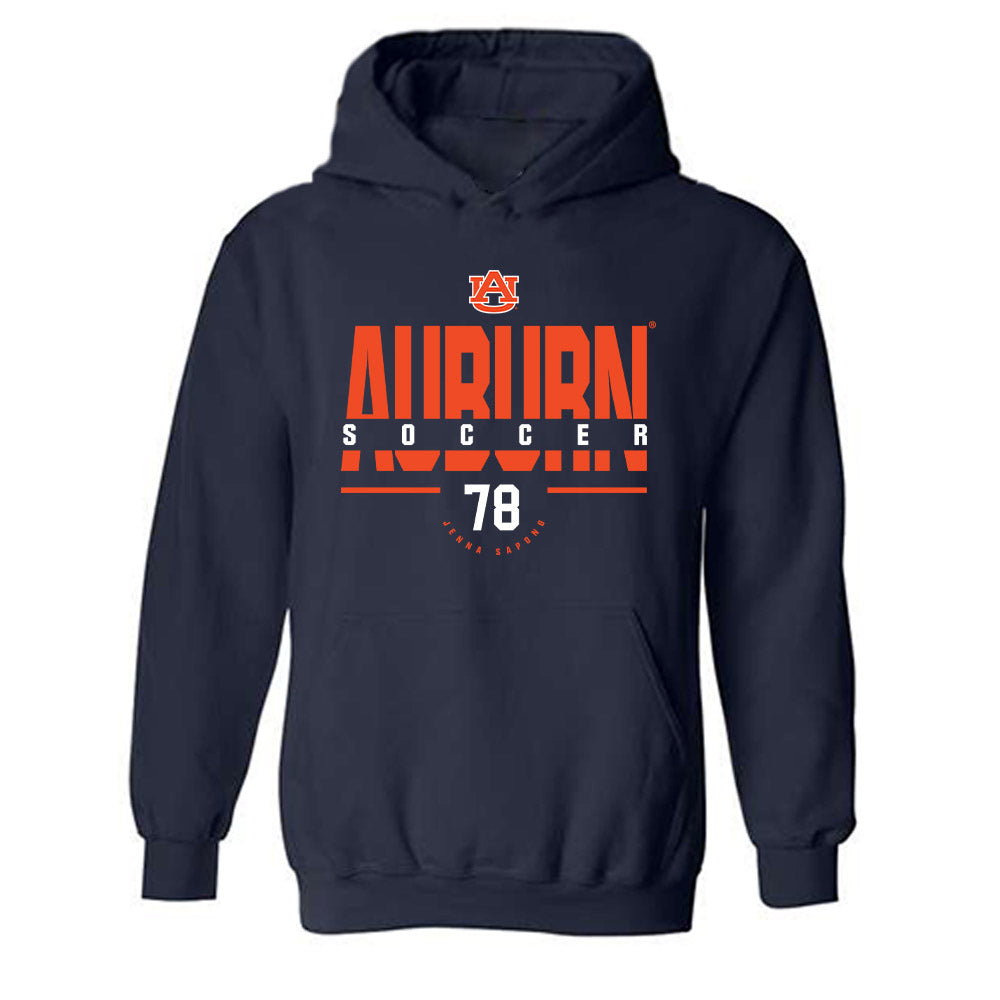 Auburn - NCAA Women's Soccer : Jenna Sapong - Classic Fashion Shersey Hooded Sweatshirt-0