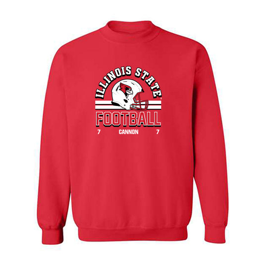 Illinois State - NCAA Football : Mark Cannon - Classic Fashion Shersey Crewneck Sweatshirt