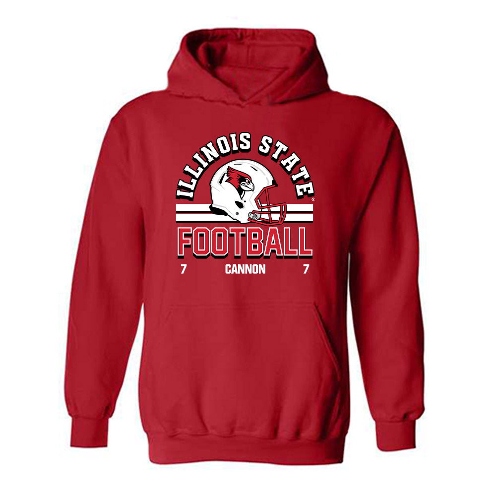 Illinois State - NCAA Football : Mark Cannon - Classic Fashion Shersey Hooded Sweatshirt