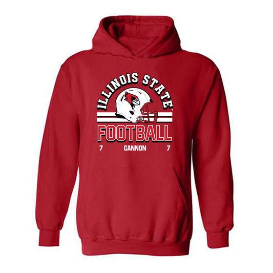 Illinois State - NCAA Football : Mark Cannon - Classic Fashion Shersey Hooded Sweatshirt