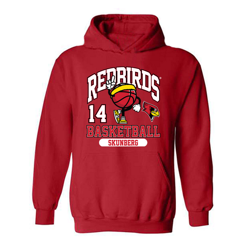 Illinois State - NCAA Men's Basketball : Boden Skunberg - Classic Fashion Shersey Hooded Sweatshirt