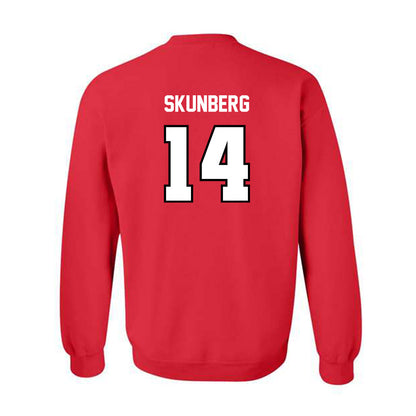 Illinois State - NCAA Men's Basketball : Boden Skunberg - Replica Shersey Crewneck Sweatshirt