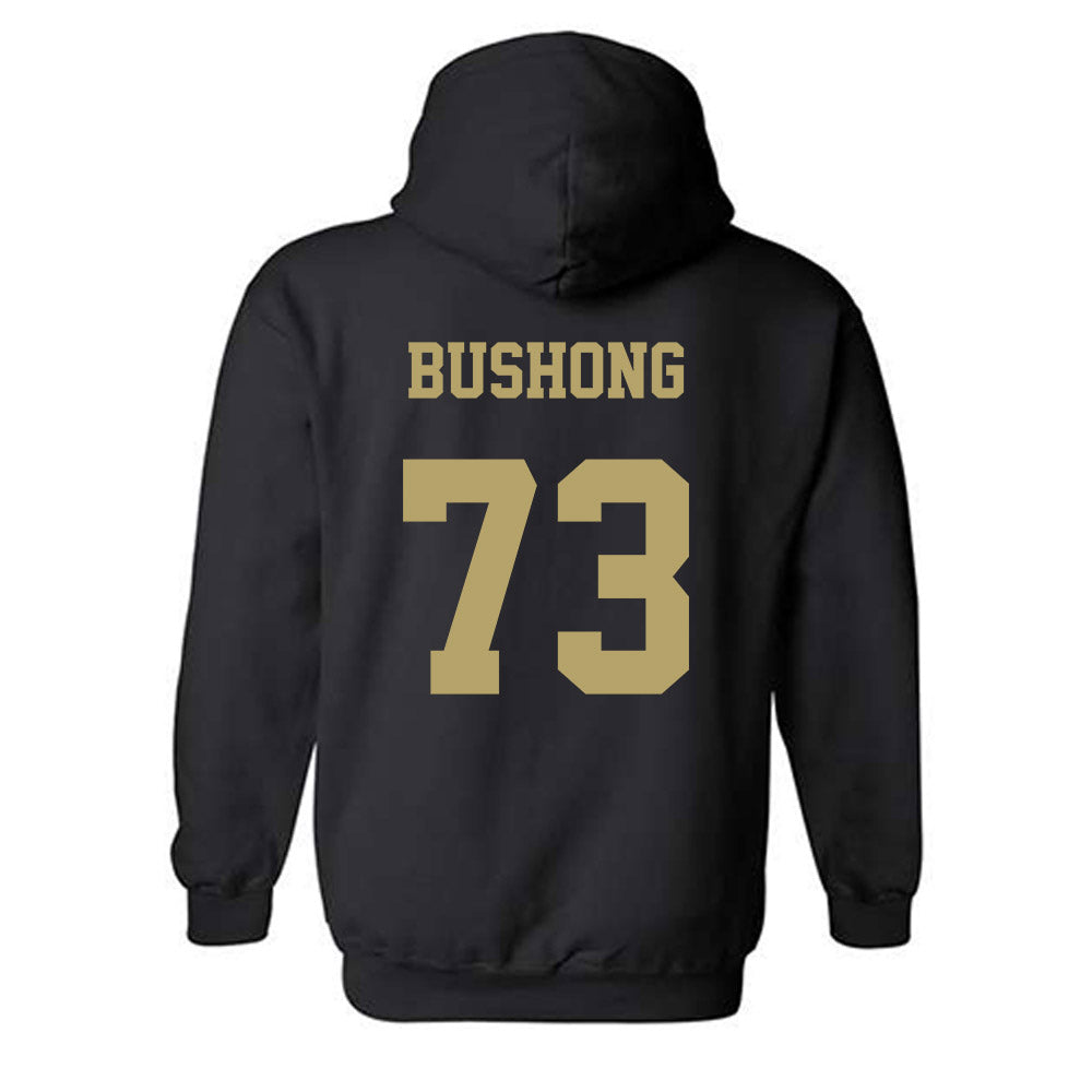 JMU - NCAA Football : Evan Bushong - Fashion Shersey Hooded Sweatshirt-1