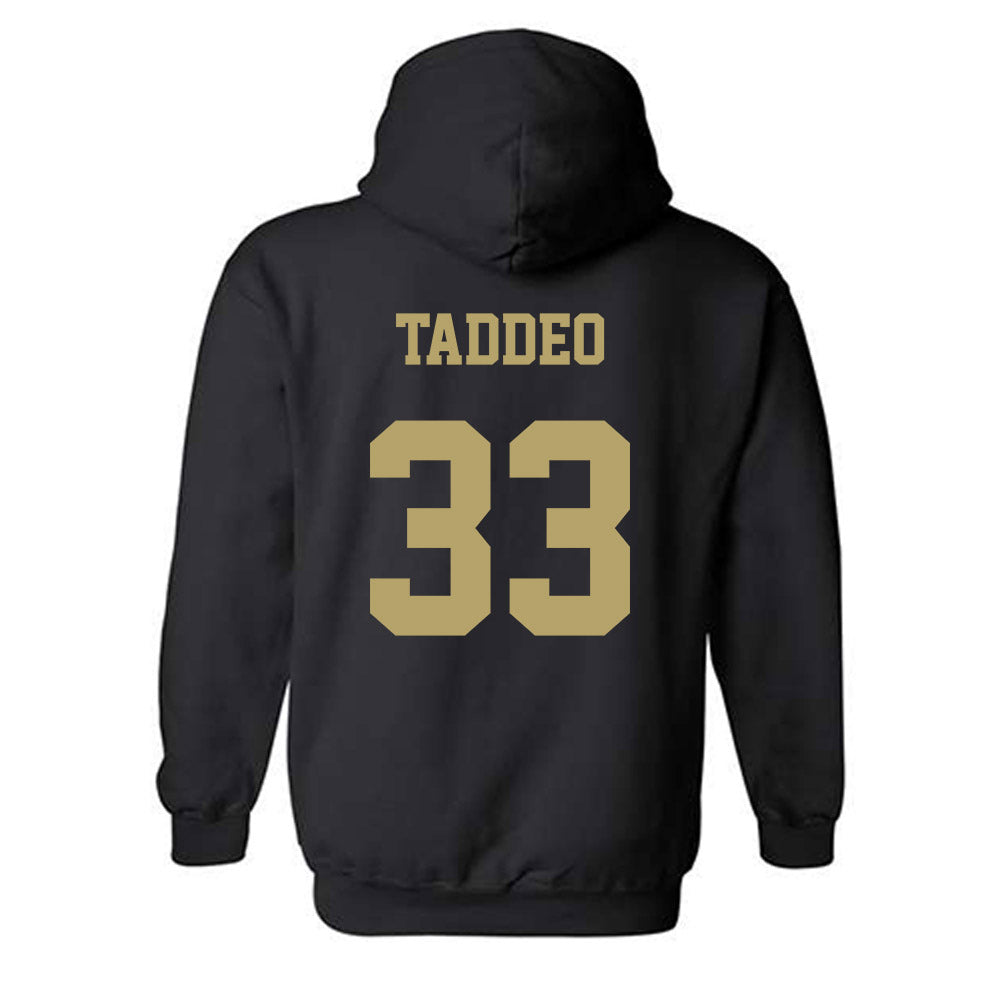 JMU - NCAA Football : Andrew Taddeo - Fashion Shersey Hooded Sweatshirt-1
