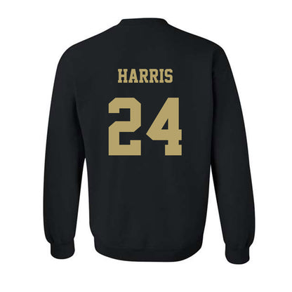 JMU - NCAA Football : Phillip Harris - Fashion Shersey Crewneck Sweatshirt-1