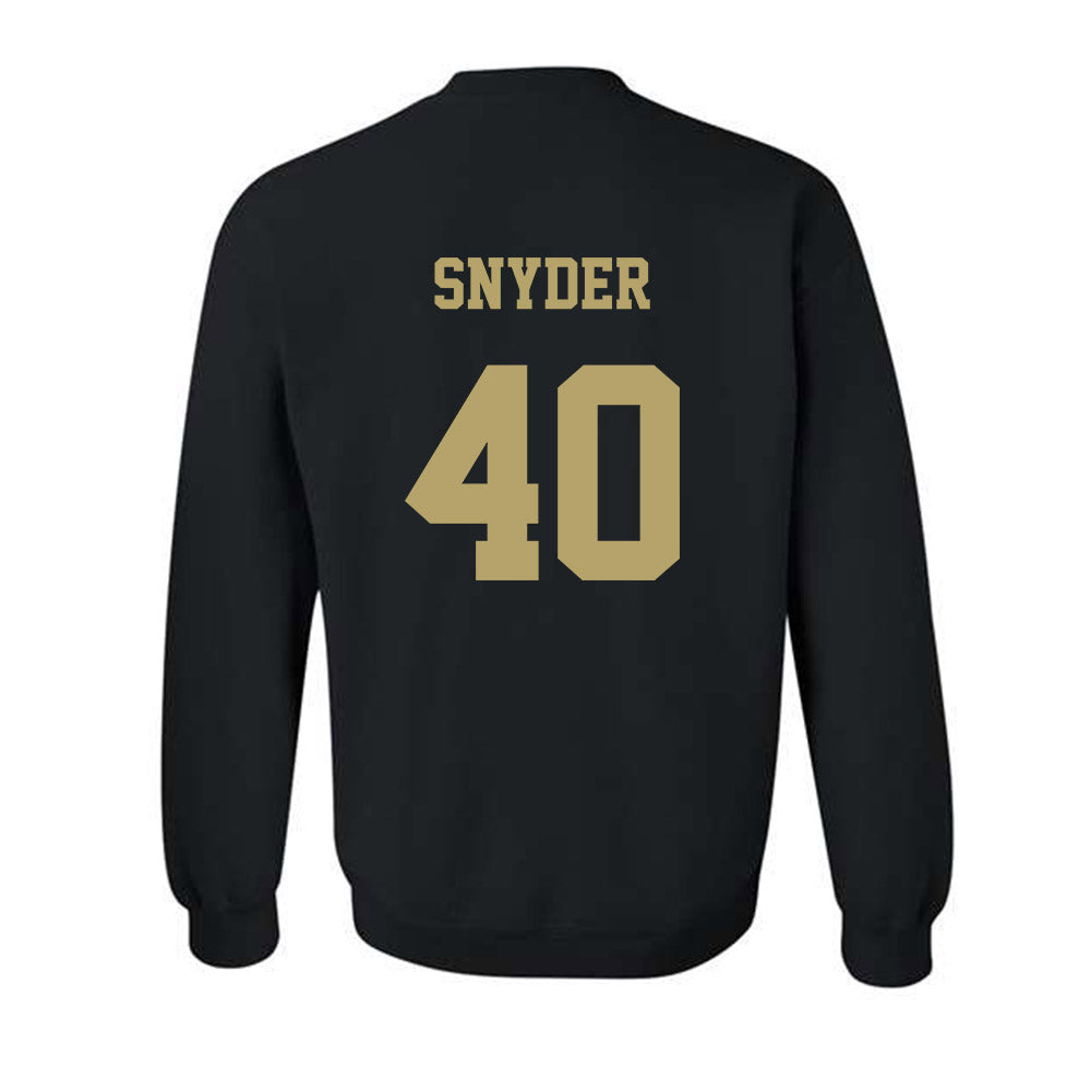 JMU - NCAA Football : Jackson Snyder - Fashion Shersey Crewneck Sweatshirt-1