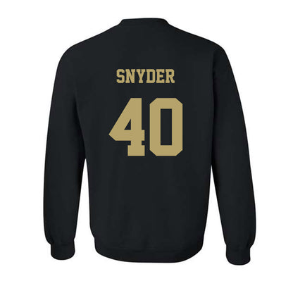 JMU - NCAA Football : Jackson Snyder - Fashion Shersey Crewneck Sweatshirt-1