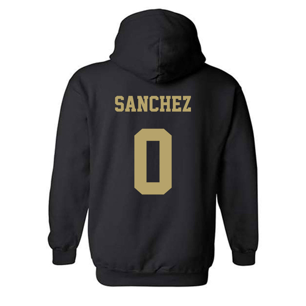 JMU - NCAA Football : Jaylan Sanchez - Fashion Shersey Hooded Sweatshirt-1