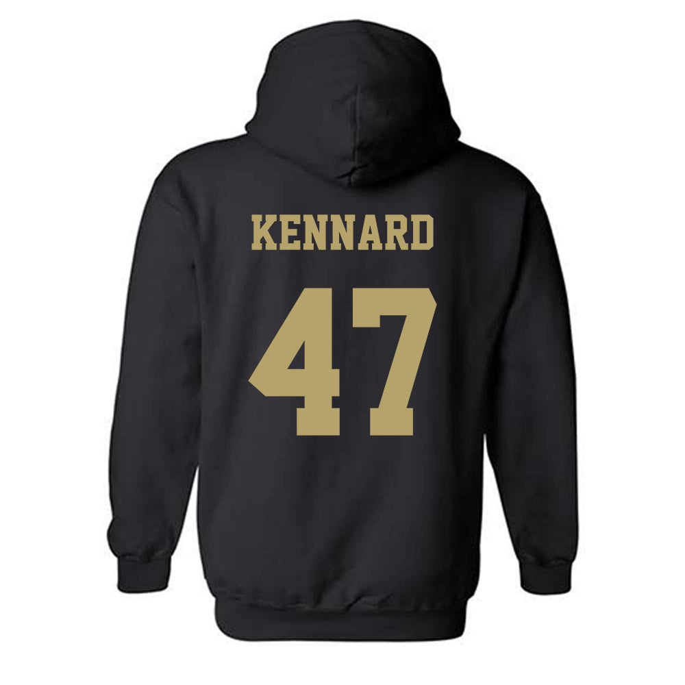 JMU - NCAA Football : Josiah Kennard - Fashion Shersey Hooded Sweatshirt-1