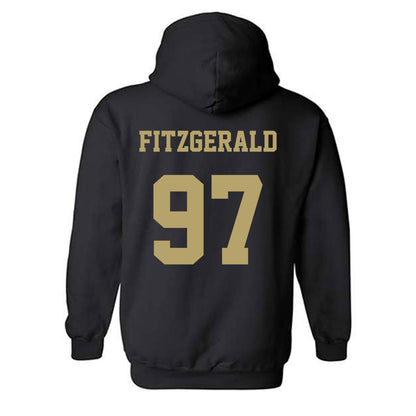 JMU - NCAA Football : Christopher Fitzgerald - Fashion Shersey Hooded Sweatshirt