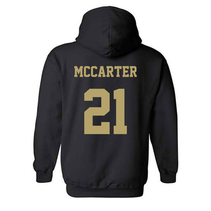 JMU - NCAA Football : Jackson McCarter - Fashion Shersey Hooded Sweatshirt-1