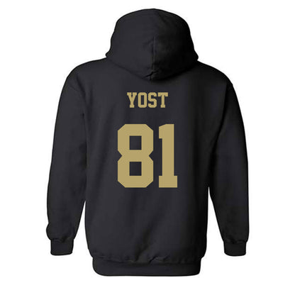 JMU - NCAA Football : Sue Yost - Fashion Shersey Hooded Sweatshirt-1