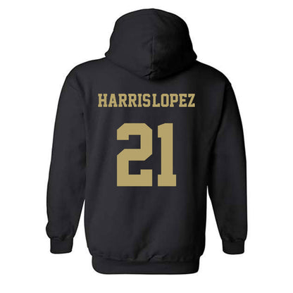 JMU - NCAA Football : Curtis Harris-Lopez - Fashion Shersey Hooded Sweatshirt-1